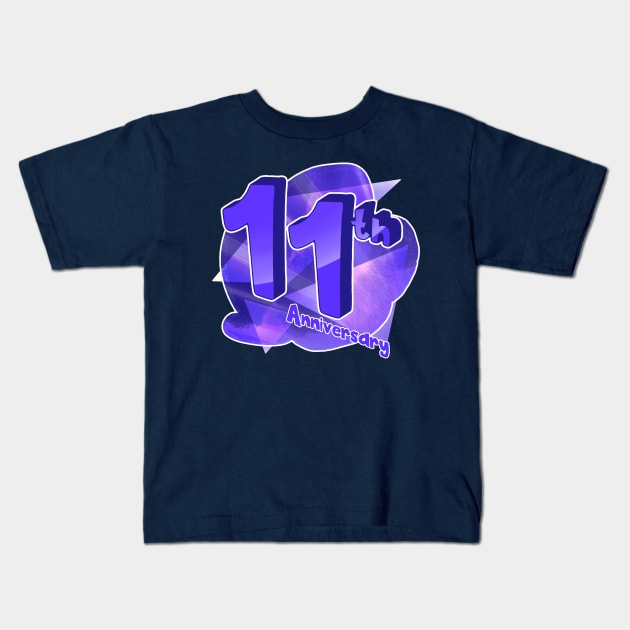 11th Anniversary Emblem Kids T-Shirt by Jakeneutron